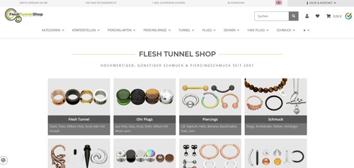 Flesh Tunnel Shop