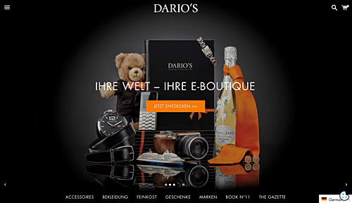 DARIO'S e-Boutique: Germany's Online Luxury Goods Retailer