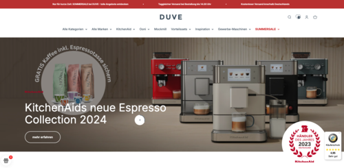 DUVE - Kitchenaid Händler des Jahres 2023