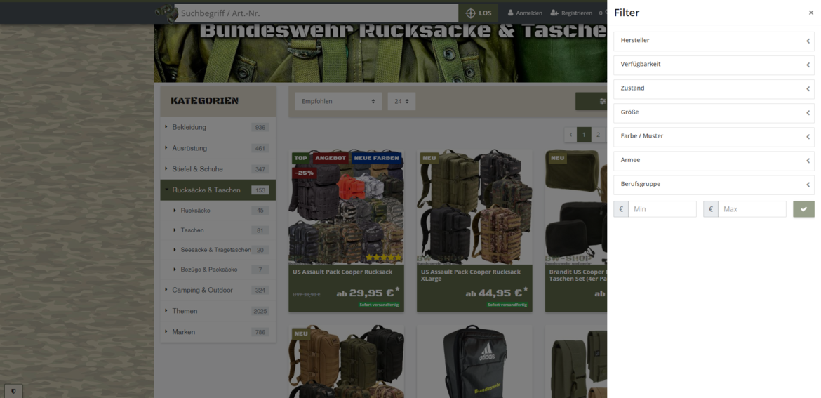 BW-Shop - Bundeswehr und mehr 2