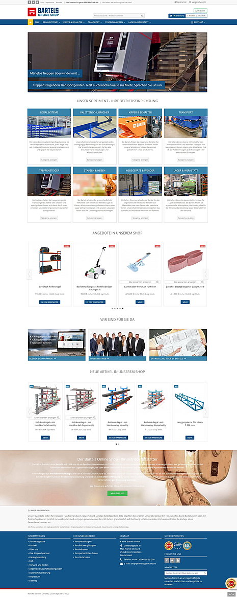 Karl H. Bartels GmbH - Online Shop 1
