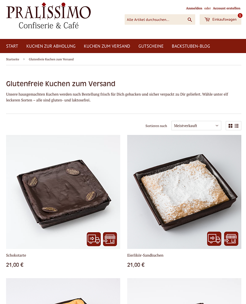 glutenfreierkuchen.de – Pralissimo Confiserie, Café, Backstube und Manufaktur 1