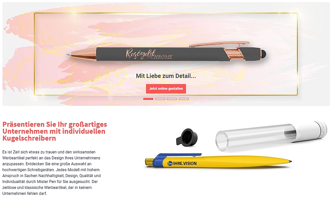 Mister Pen - Der Konfigurator für Ihren individuellen Werbekugelschreiber 4