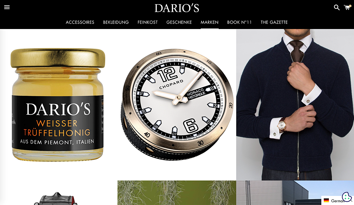 DARIO'S e-Boutique: Germany's Online Luxury Goods Retailer 3