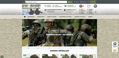 BW-Shop - Bundeswehr und mehr