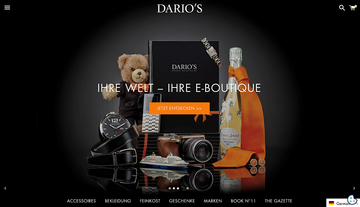 DARIO'S e-Boutique: Germany's Online Luxury Goods Retailer 1