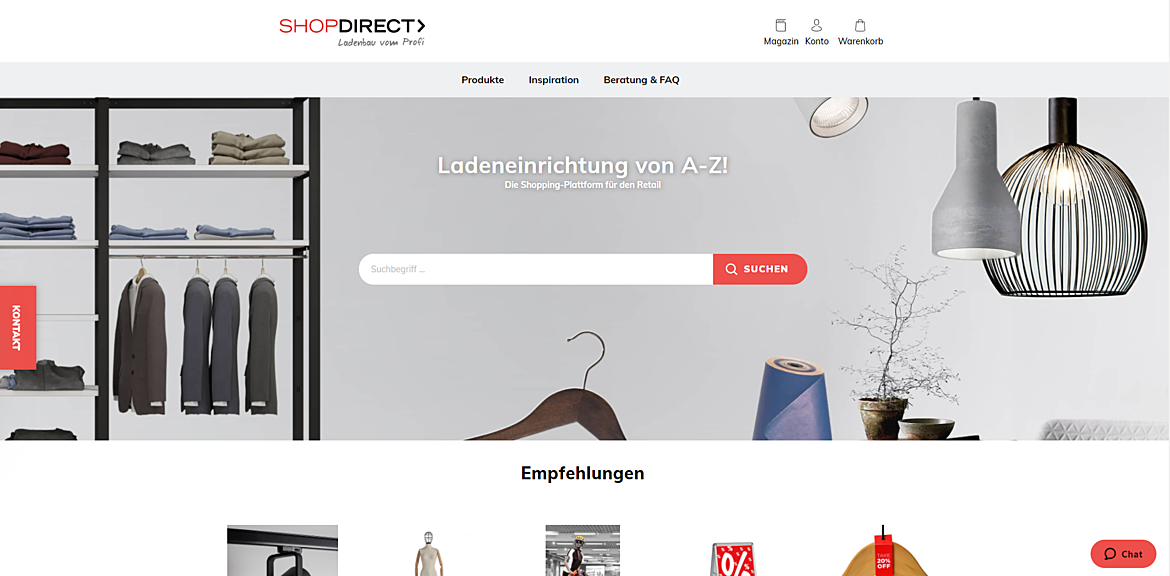ShopDirect - Ladeneinrichtung OnlineShop 1