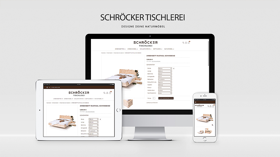 Tischlerei Schröcker - Designe deine Zirbenmöbel 1